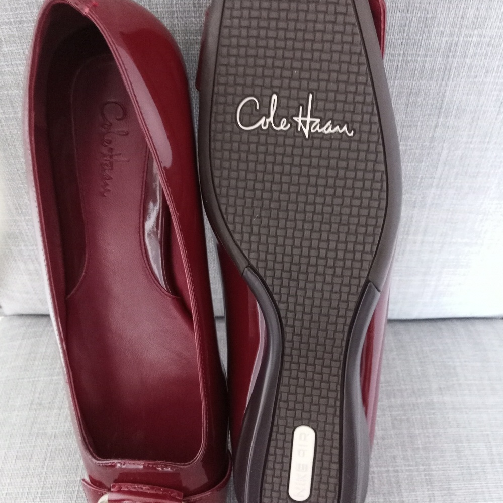 Red loafers Cole Haan